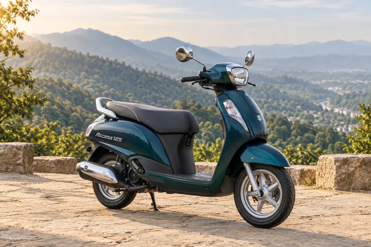 Illustration of Suzuki Access 125; actual rental vehicle may differ